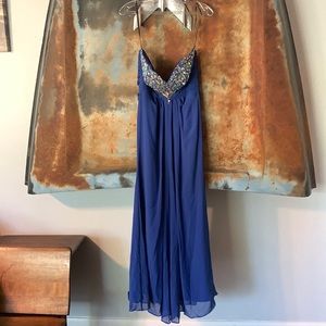 Royal blue prom dress